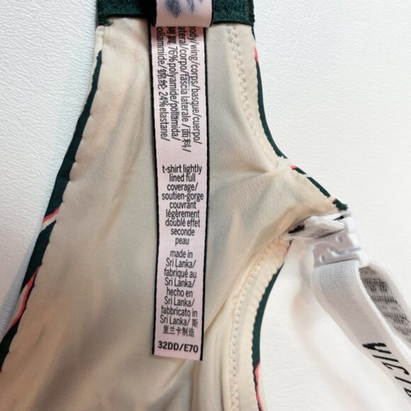 NWOT Victoria's Secret Bra 32DD T-Shirt Lightly Lined Full Coverage Zebra - Picture 6 of 6